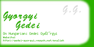 gyorgyi gedei business card